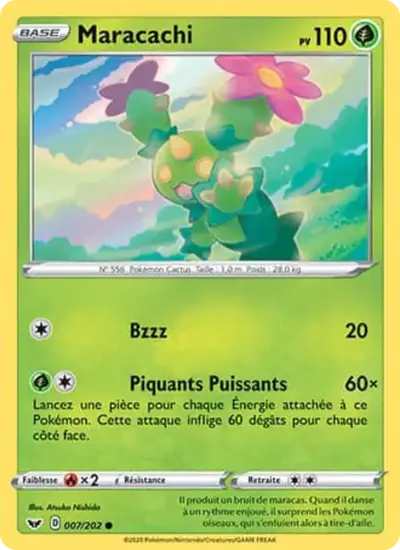 Image de la carte Pokemon Maracachi 007/202