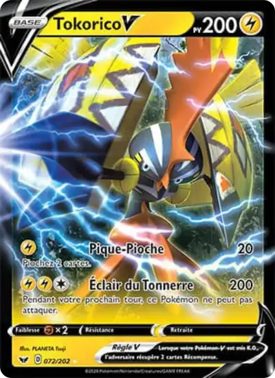 Image de la carte Pokemon Tokorico V 072/202