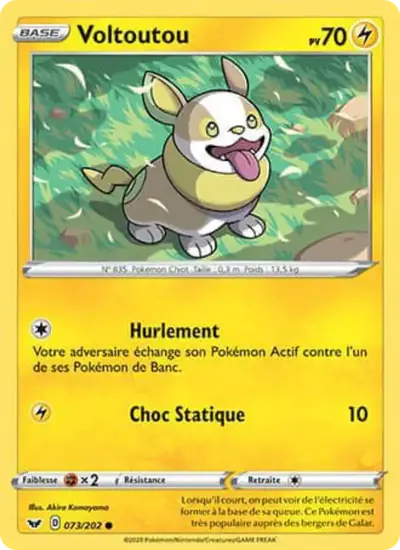Image de la carte Pokemon Voltoutou 073/202
