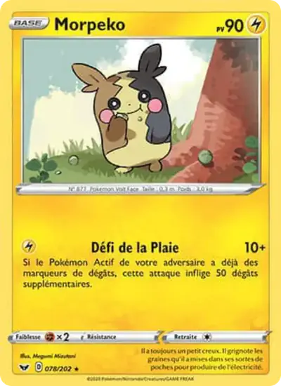 Image de la carte Pokemon Morpeko 078/202