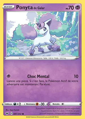 Ponyta de Galar 081/202