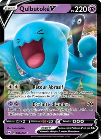 Image de la carte Pokemon Qulbutoké V 086/202