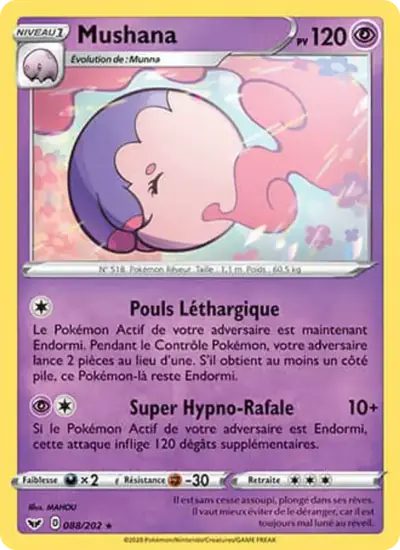 Image de la carte Pokemon Mushana 088/202
