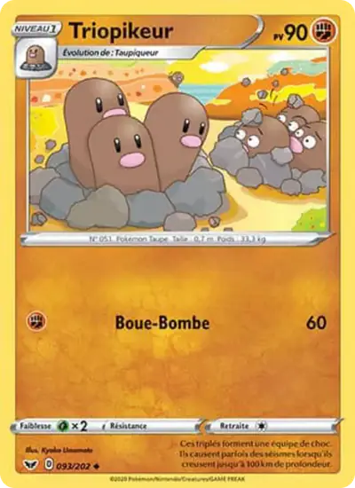 Image de la carte Pokemon Triopikeur 093/202