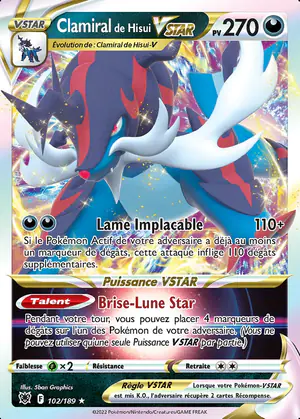 Clamiral de Hisui VSTAR 102/189