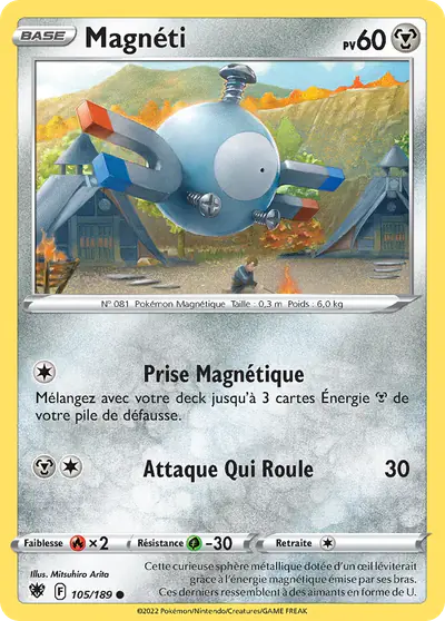 Image de la carte Pokemon Magnéti 105/189