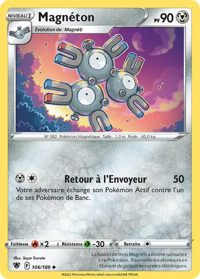 Image de la carte Pokemon Magnéton 106/189