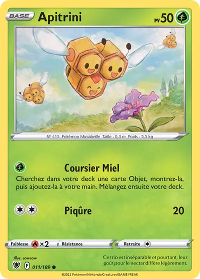 Image de la carte Pokemon Apitrini 011/189