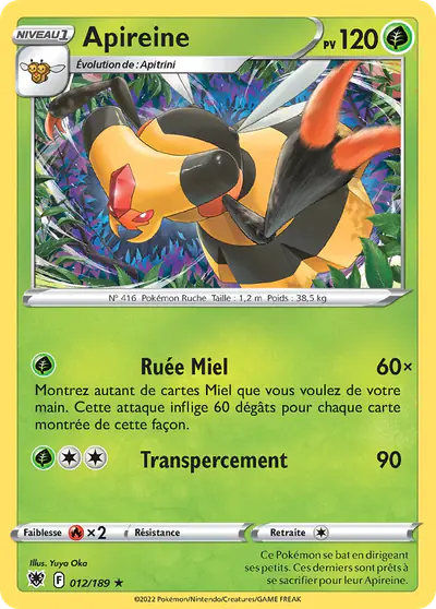 Image de la carte Pokemon Apireine 012/189