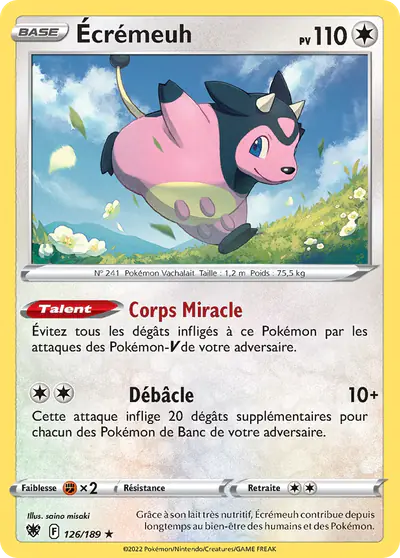 Image de la carte Pokemon Écrémeuh 126/189