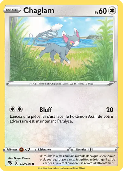 Image de la carte Pokemon Chaglam 127/189
