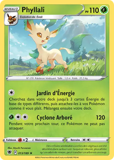 Image de la carte Pokemon Phyllali 013/189