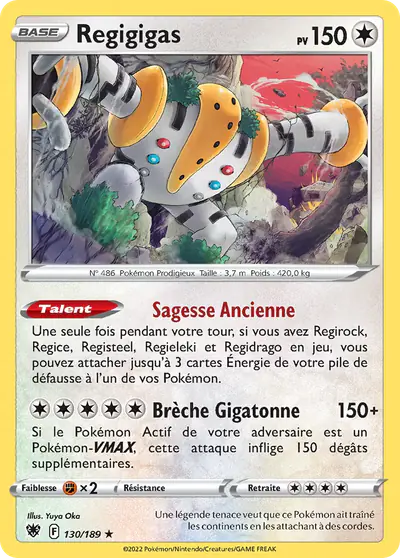 Image de la carte Pokemon Regigigas 130/189