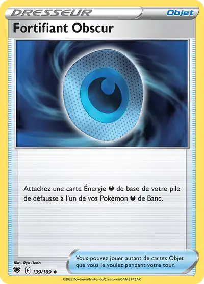 Image de la carte Pokemon Fortifiant Obscur 139/189
