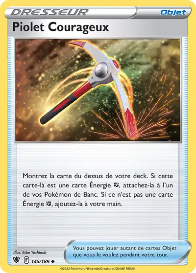Image de la carte Pokemon Piolet Courageux 145/189