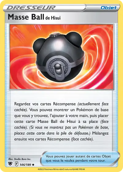 Image de la carte Pokemon Masse Ball de Hisui 146/189