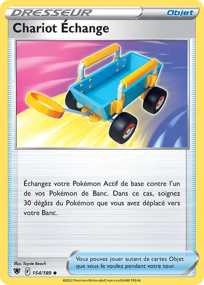 Image de la carte Pokemon Chariot Échange 154/189