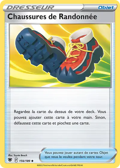 Image de la carte Pokemon Chaussures de Randonnée 156/189