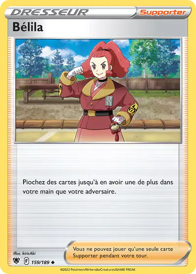 Image de la carte Pokemon Bélila 159/189