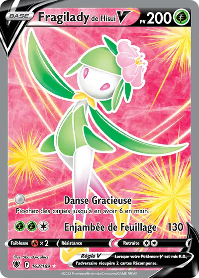 Image de la carte Pokemon Fragilady de Hisui V 162/189
