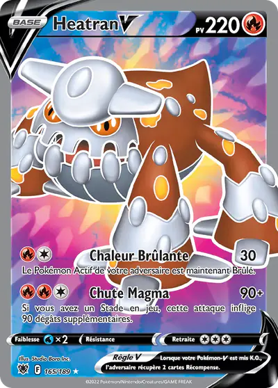 Image de la carte Pokemon Heatran V 165/189