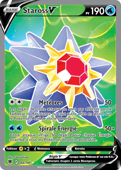 Image de la carte Pokemon Staross V 166/189