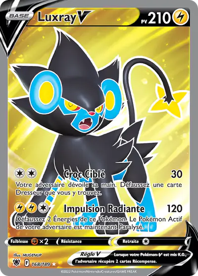 Image de la carte Pokemon Luxray V 168/189