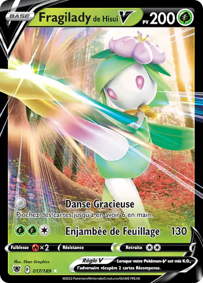 Image de la carte Pokemon Fragilady de Hisui V 017/189