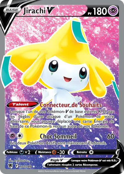Image de la carte Pokemon Jirachi V 170/189