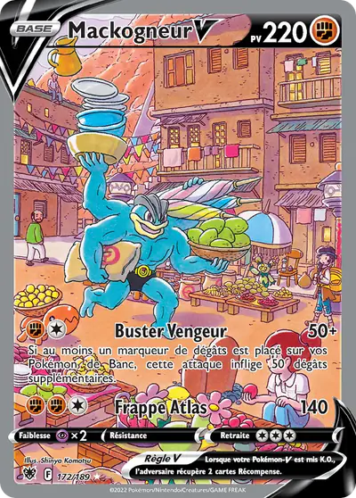 Image de la carte Pokemon Mackogneur V 172/189