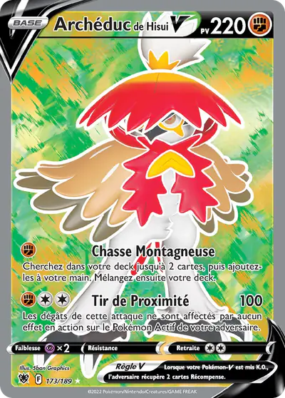 Image de la carte Pokemon Archéduc de Hisui V 173/189