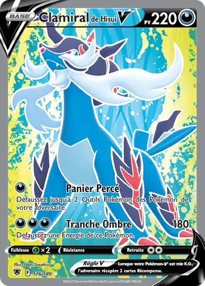 Image de la carte Pokemon Clamiral de Hisui V 176/189