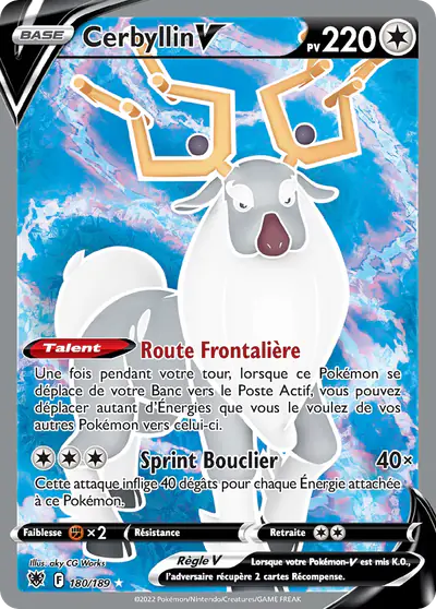 Image de la carte Pokemon Cerbyllin V 180/189