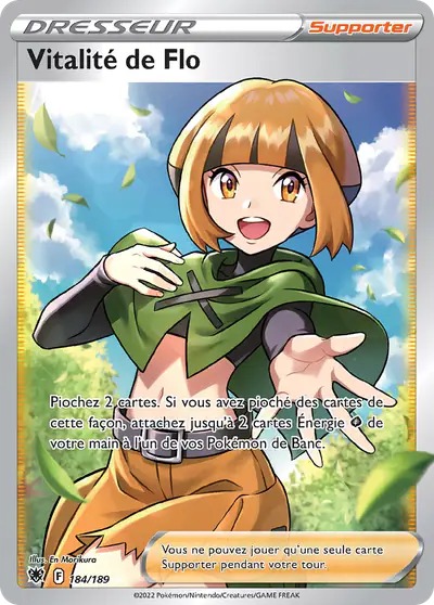 Image de la carte Pokemon Vitalité de Flo 184/189