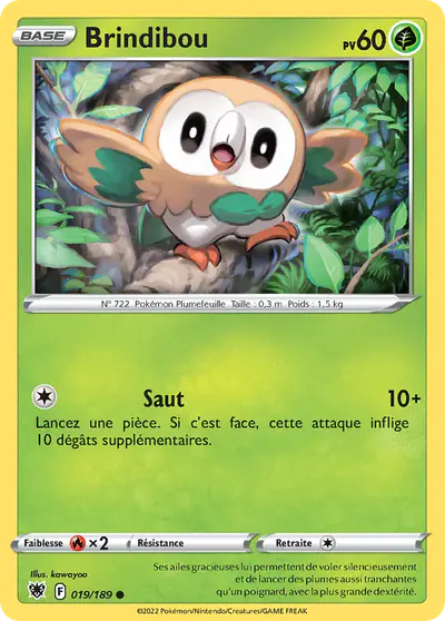 Image de la carte Pokemon Brindibou 019/189