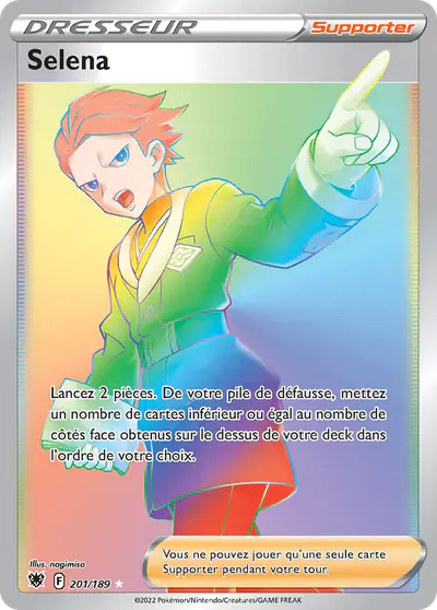 Image de la carte Pokemon Selena 201/189