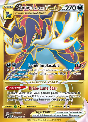 Clamiral de Hisui VSTAR 209/189