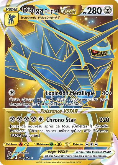 Image de la carte Pokemon Dialga Originel VSTAR 210/189