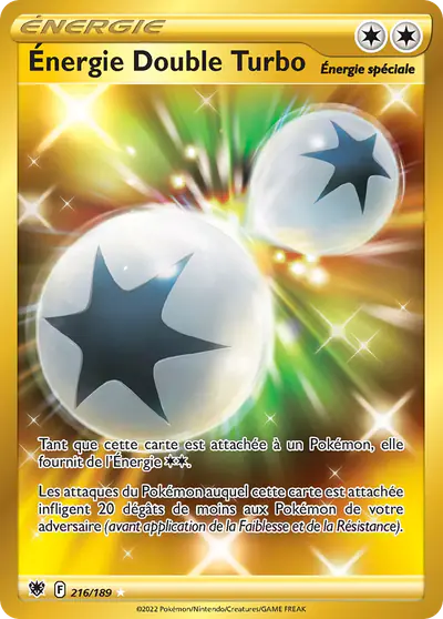 Image de la carte Pokemon Énergie Double Turbo 216/189