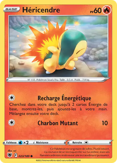 Image de la carte Pokemon Héricendre 023/189
