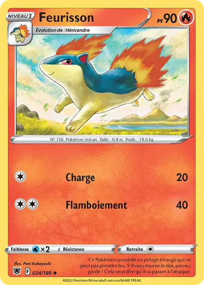Image de la carte Pokemon Feurisson 024/189