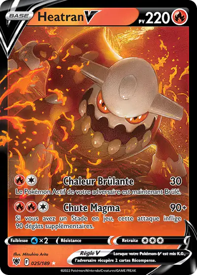 Image de la carte Pokemon Heatran V 025/189