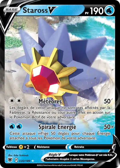 Image de la carte Pokemon Staross V 030/189