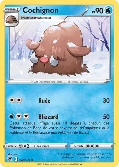 Image de la carte Pokemon Cochignon 032/189