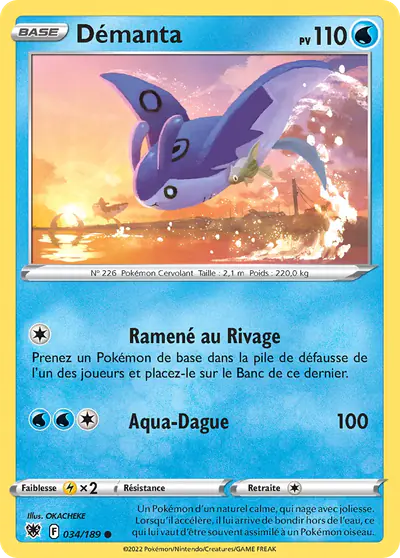 Image de la carte Pokemon Démanta 034/189