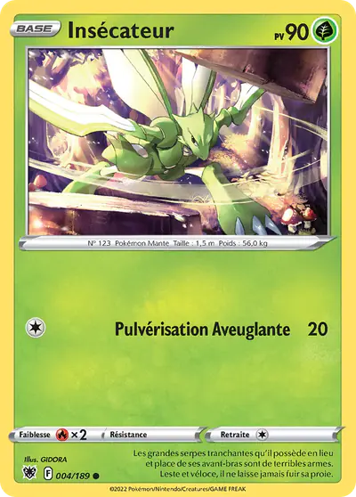 Image de la carte Pokemon Insécateur 004/189