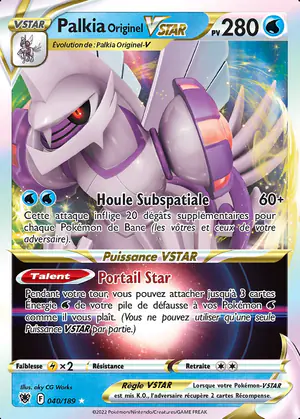 Palkia Originel VSTAR 040/189
