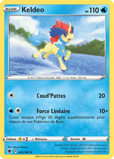 Image de la carte Pokemon Keldeo 045/189