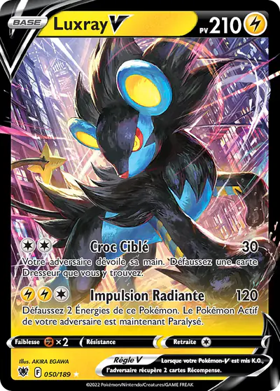 Image de la carte Pokemon Luxray V 050/189