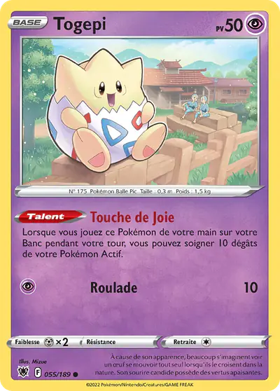 Image de la carte Pokemon Togepi 055/189
